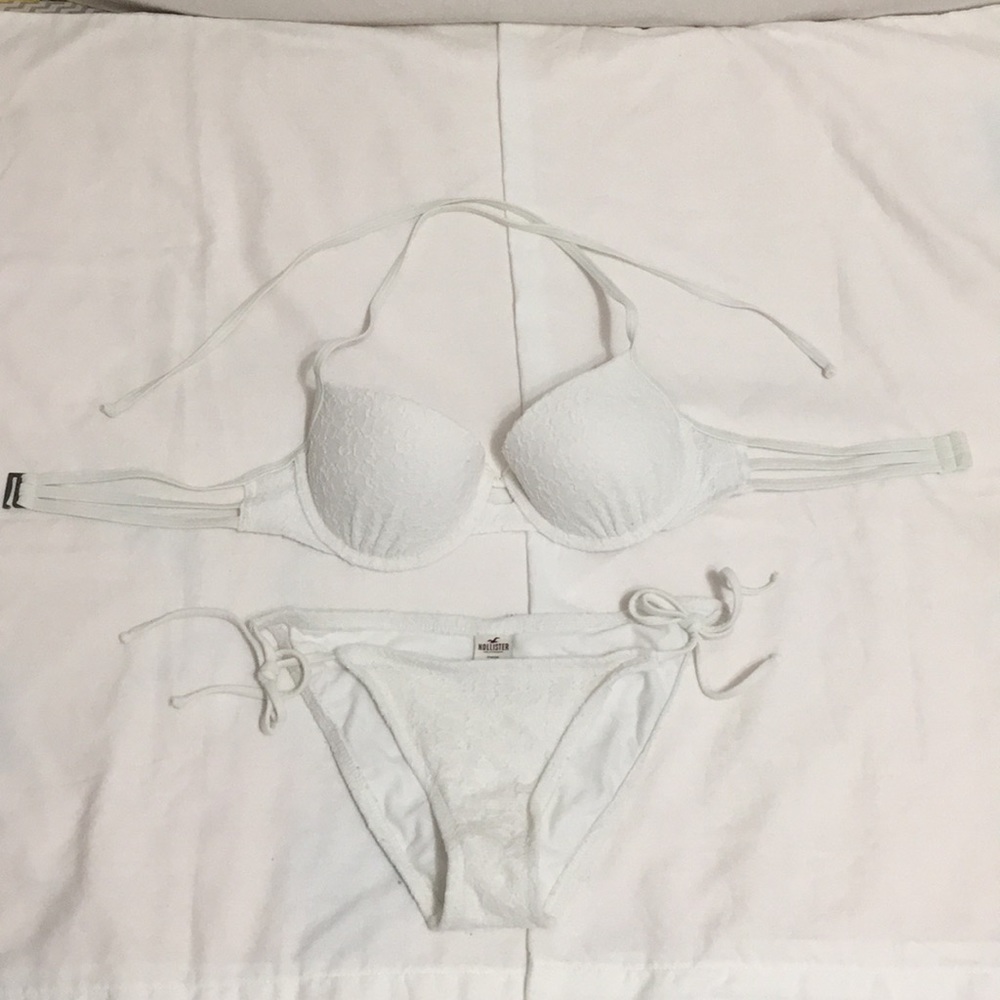 Hollister Lace White Bikini Set